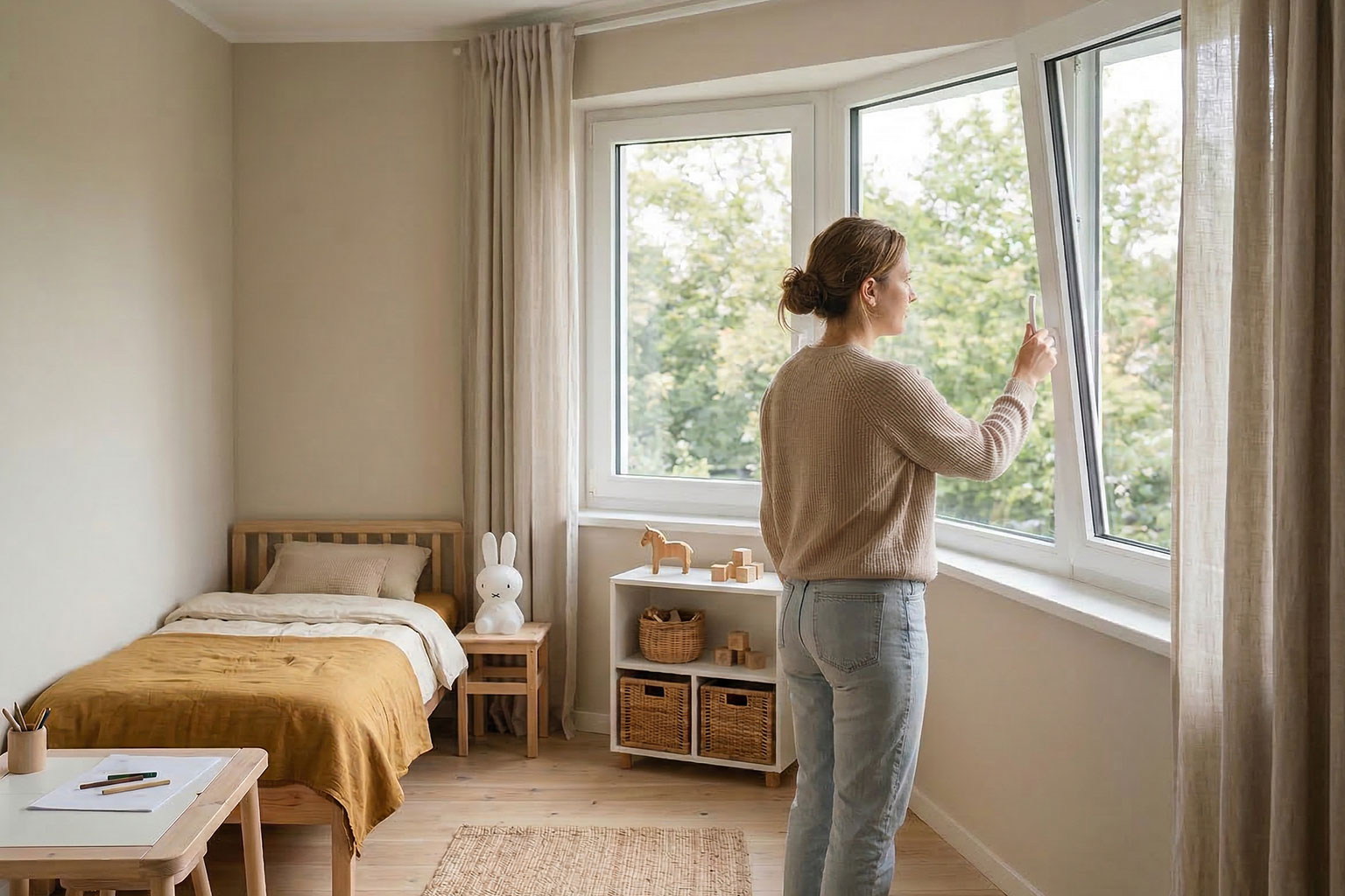 Fenster schließen statt kippen für sauberere Immobilienfotos mit dem Smartphone